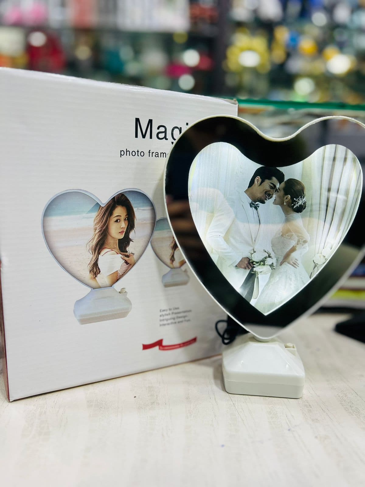 Heart shape magic mirror