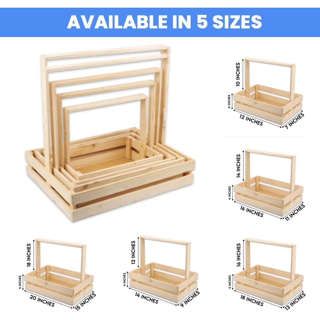Wooden basket view 2