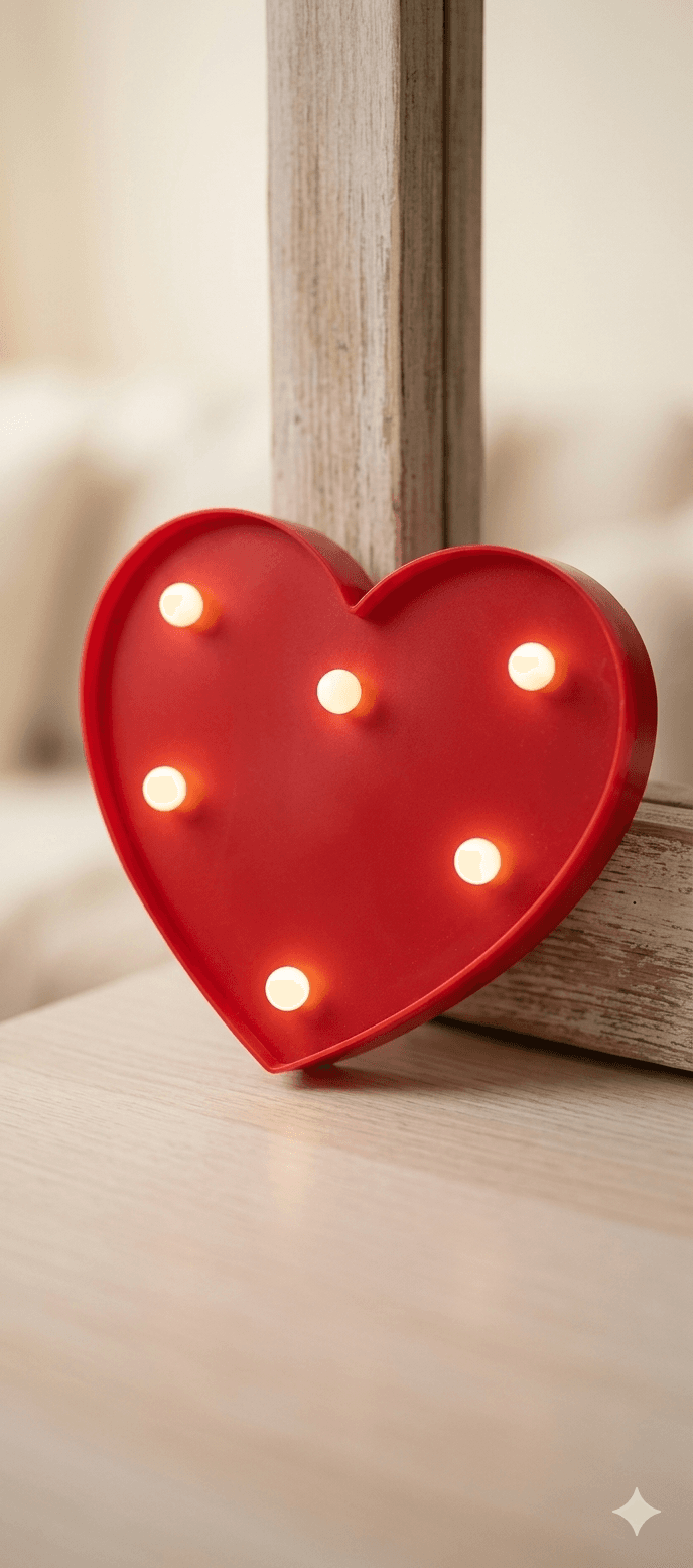 Heart shape LED